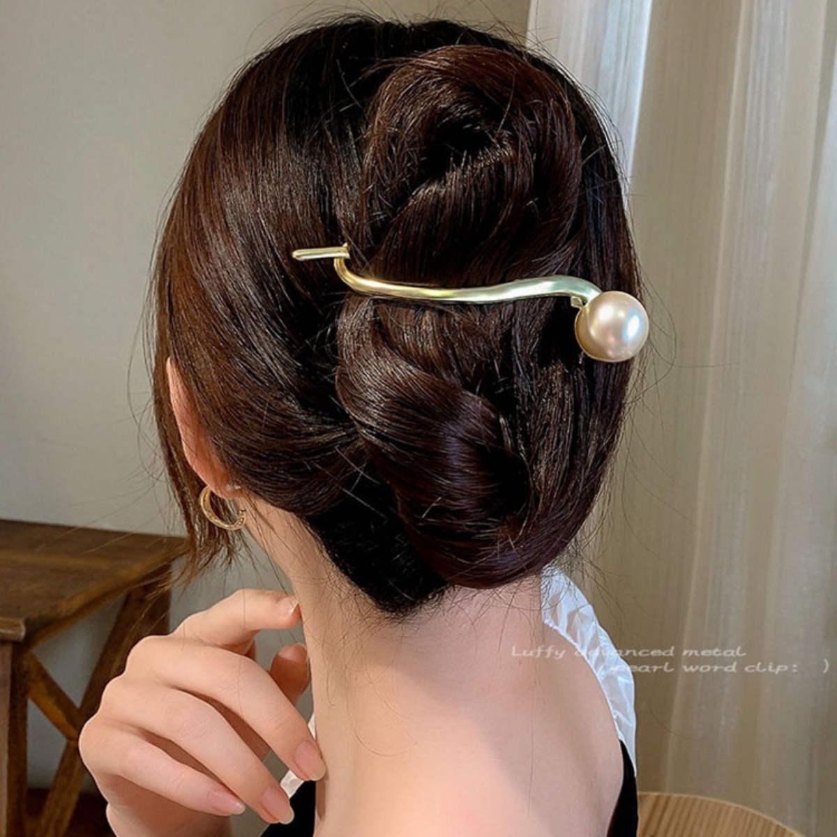 Elegant Glitter Pearl Hair Cli - đánh giá và giá Korean Lifestyle & Kids Boutique