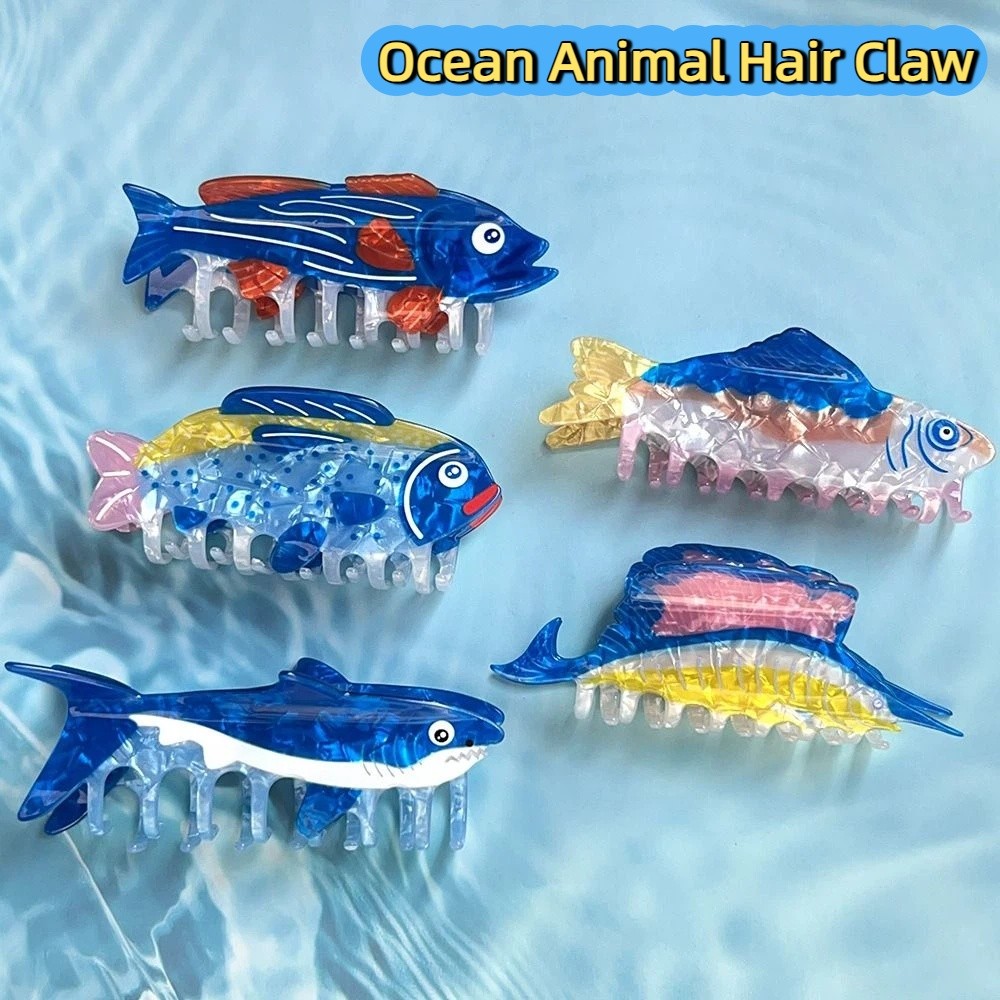 Hairpin Ocean Animal Hair Claw - đánh giá và giá Korean Lifestyle & Kids Boutique