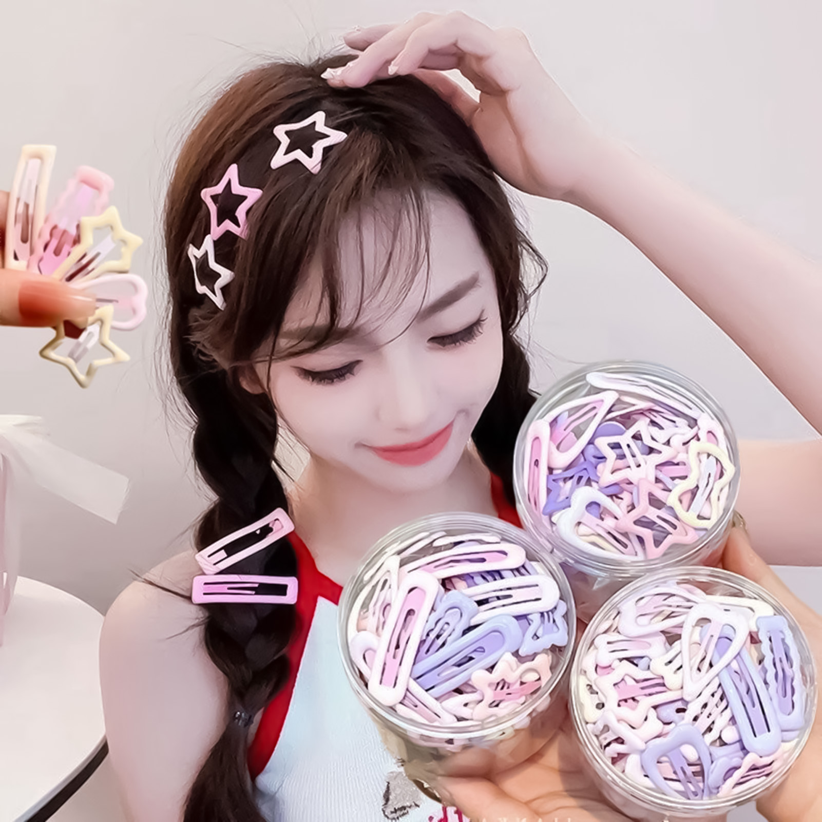 3PCS Sweet Style Headwear Pins - đánh giá và giá Korean Lifestyle & Kids Boutique